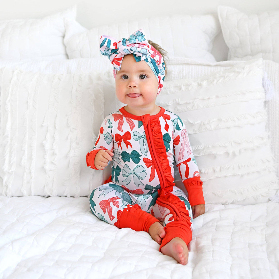 Belle Bow HEADWRAP Christmas Baby Toddler Hair Accessory
