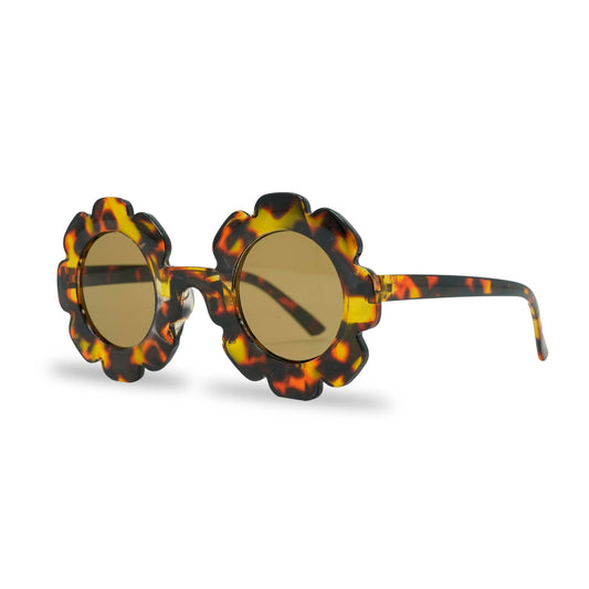 Kids Sunglasses - Tortoise Shell (Flower Shaped)