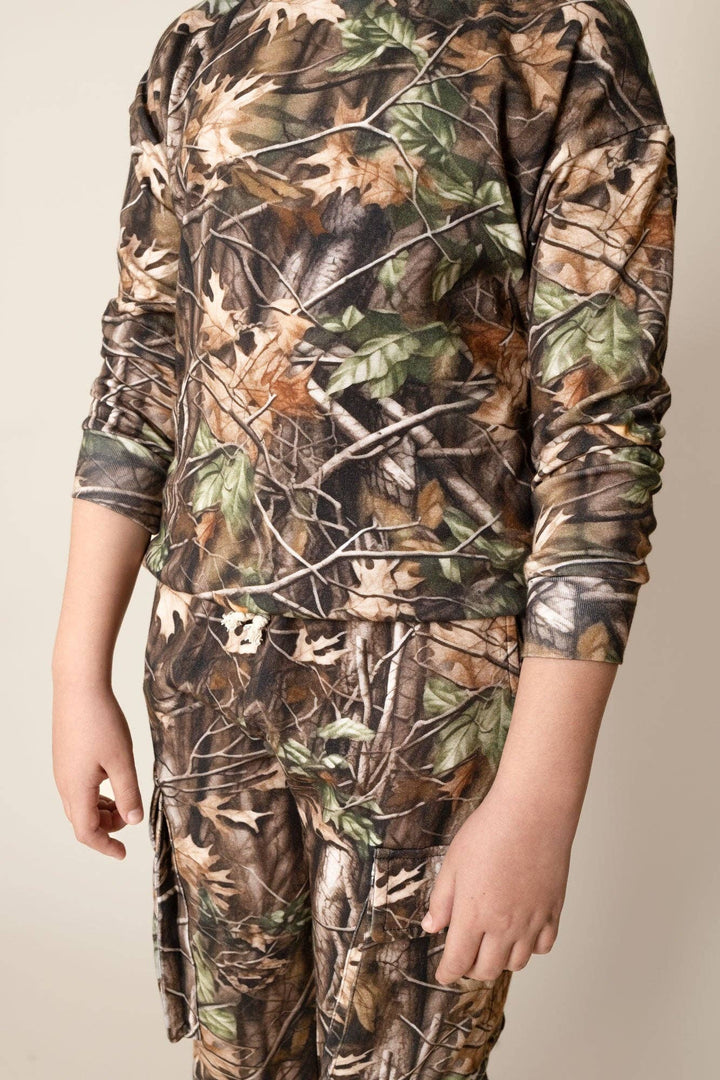 Brown Camo Cargo Jogger Set | Boys Two Piece Outfit