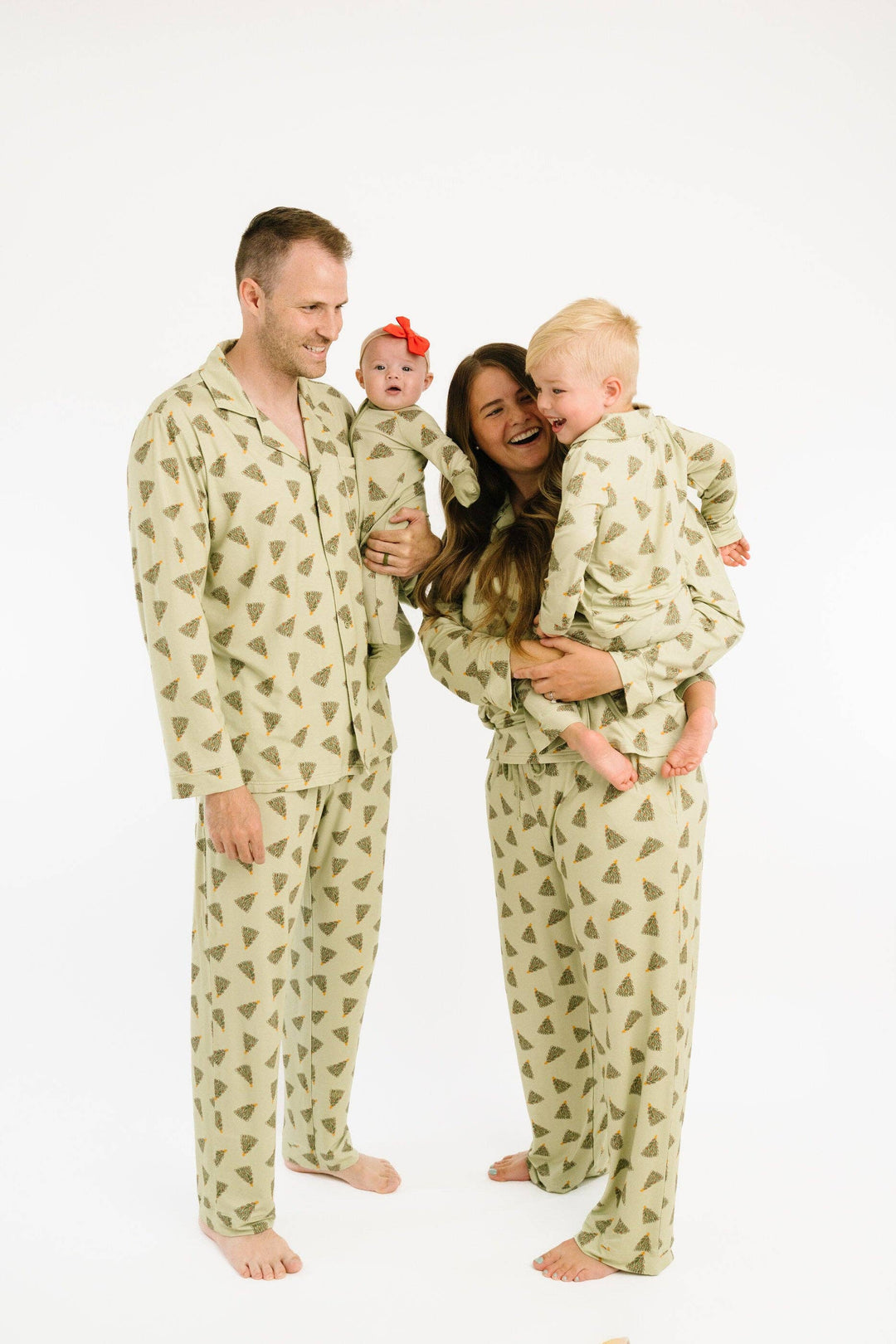 Magical Trees Bamboo Button Up Kids Pajama Set