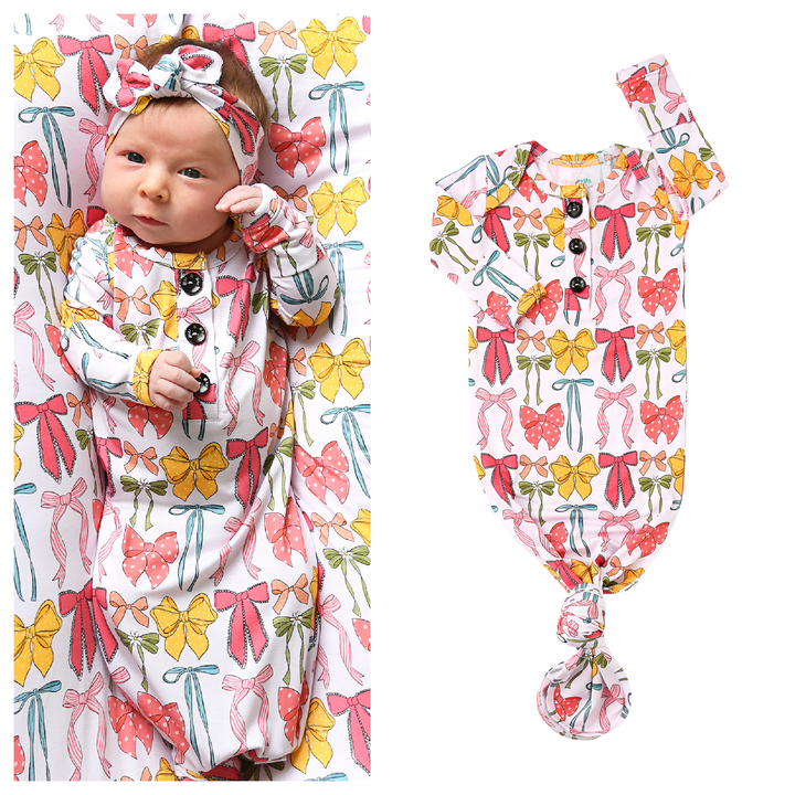 Eliza GOWN Bamboo Baby Newborn Coming Home