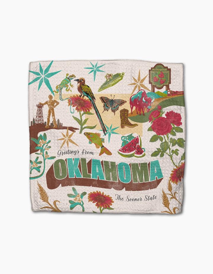 Greetings From Oklahoma Dishcloth Set