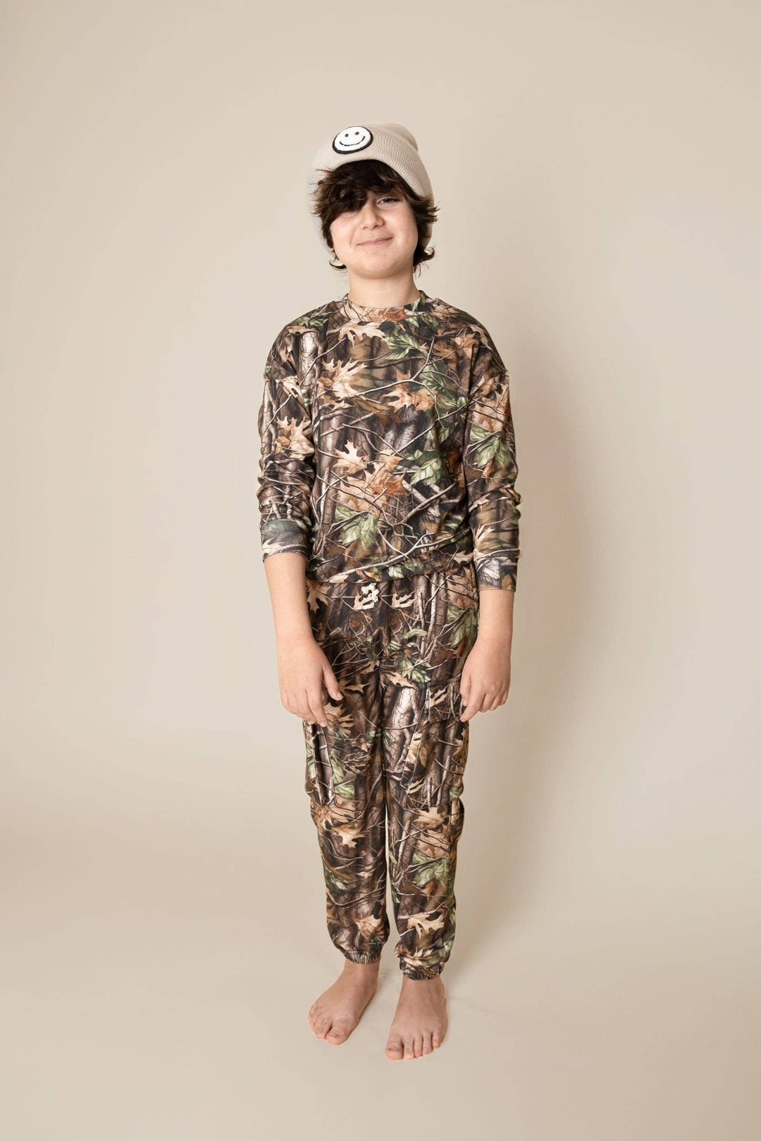 Brown Camo Cargo Jogger Set | Boys Two Piece Outfit
