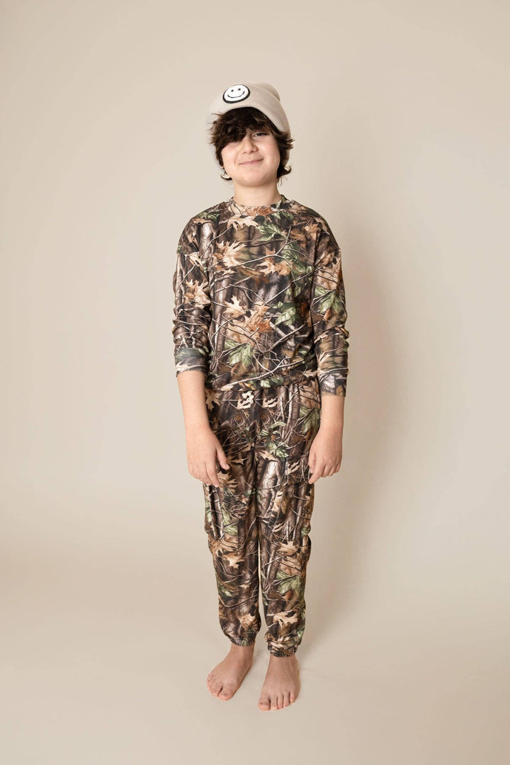Brown Camo Cargo Jogger Set | Boys Two Piece Outfit