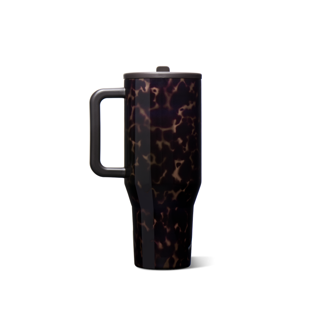 Mocha Tortoise HydroJug 32oz Traveler Tumbler