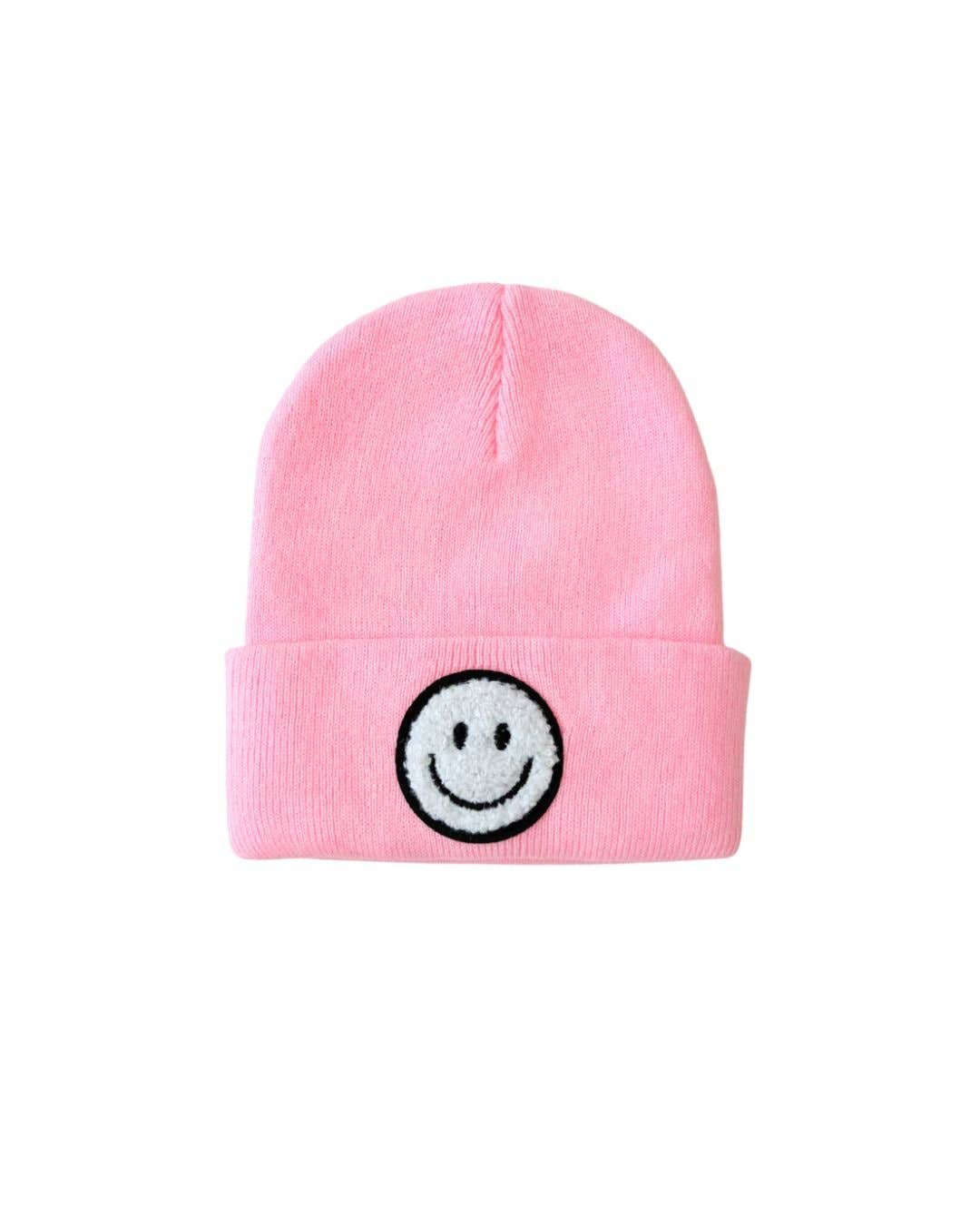 Smiley Baby Kids Beanie | Pink