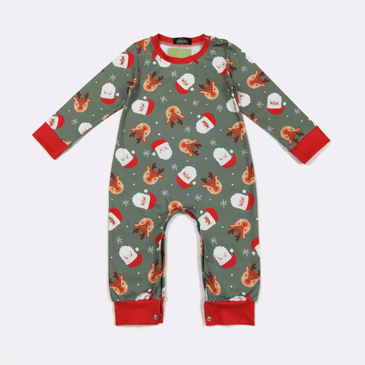 Santa & Rudolph Boy Romper