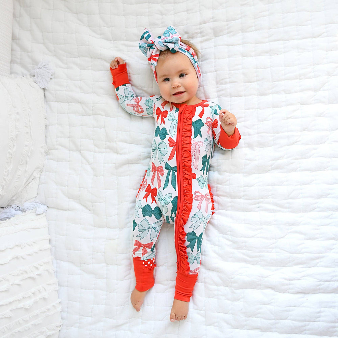 Belle Bow HEADWRAP Christmas Baby Toddler Hair Accessory