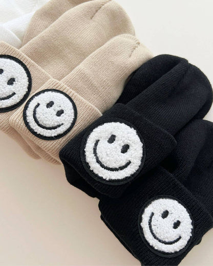 Smiley Baby Kids Beanie | Black