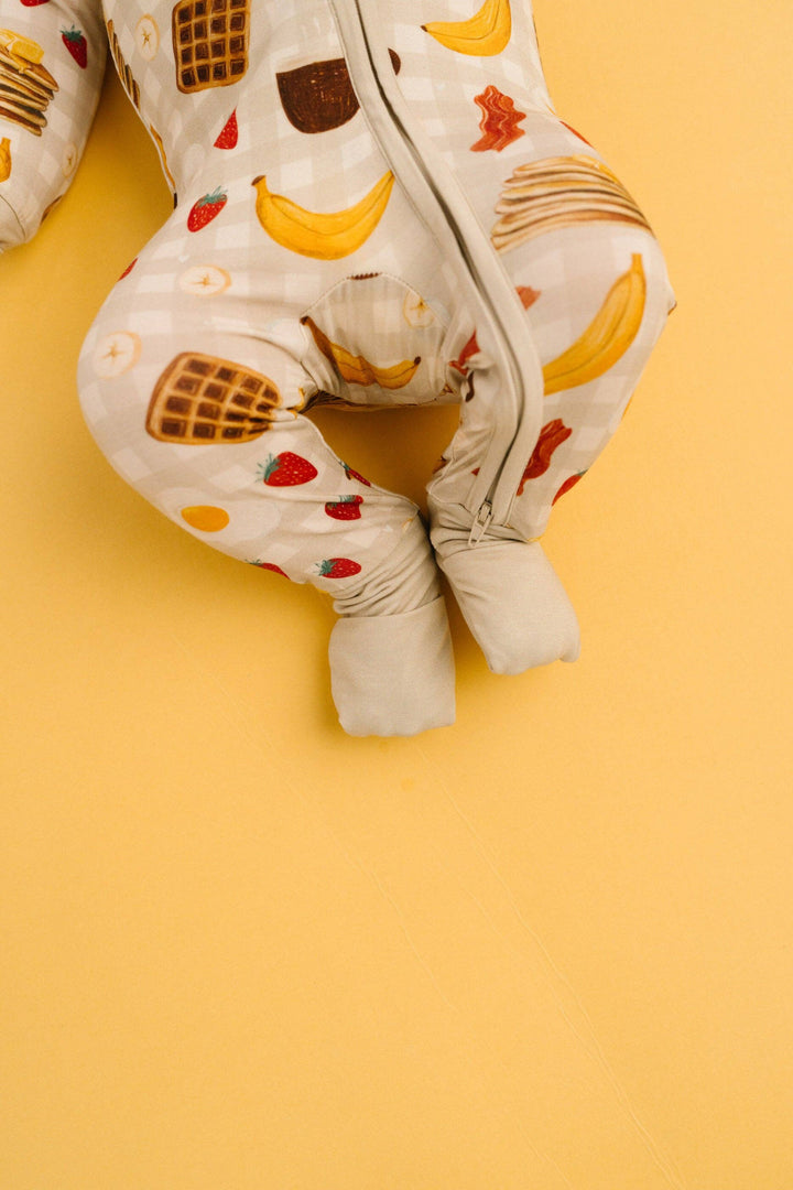 Breakfast Club Bamboo Baby Sleeper | Breakfast Print
