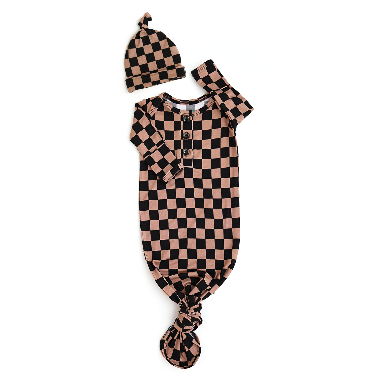 Bentley GOWN Bamboo Checks Baby Newborn Clothing Outfit