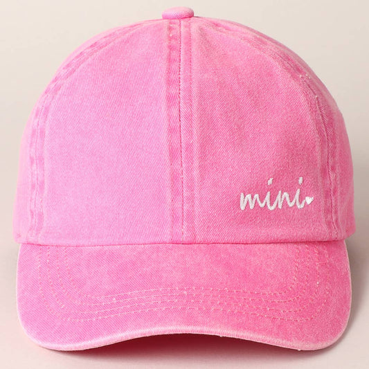 Kids Mini Embroidered Letters Baseball Cap