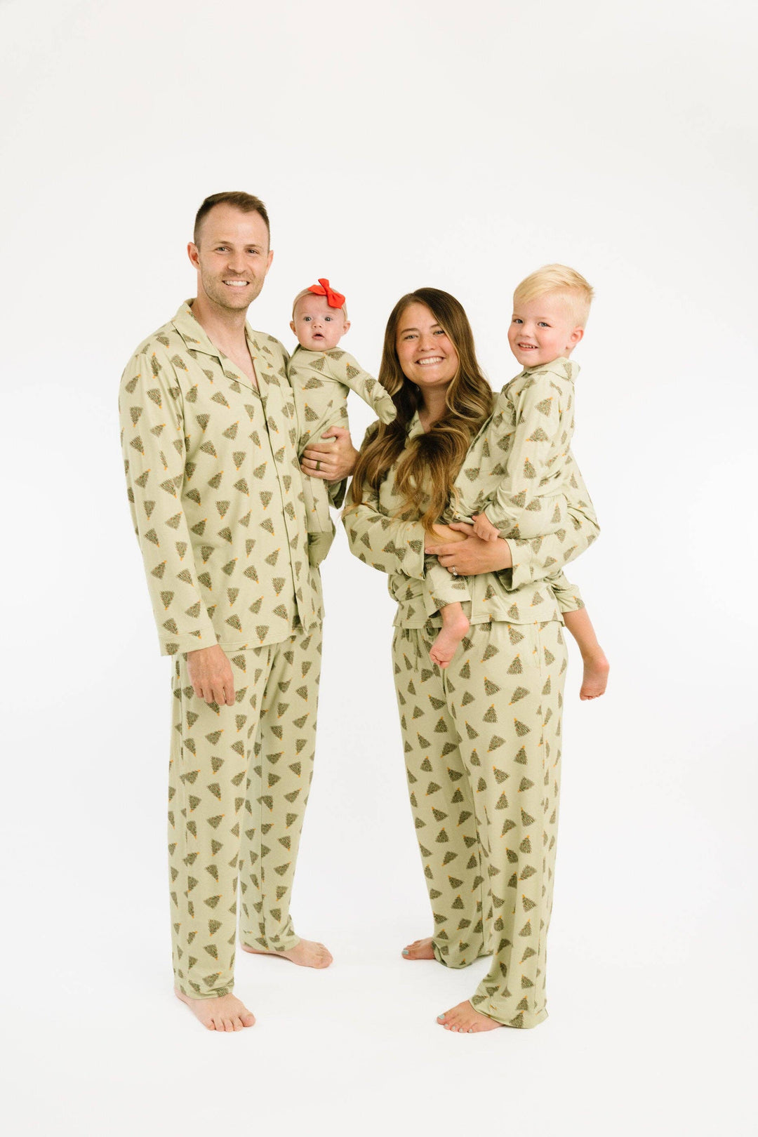 Magical Trees Bamboo Button Up Kids Pajama Set