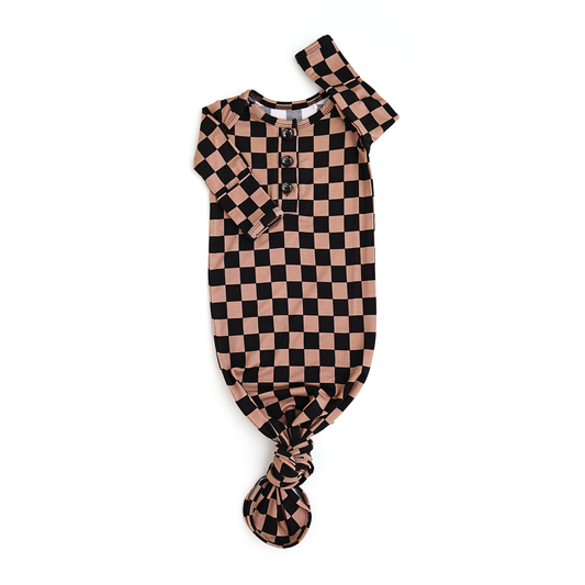 Bentley GOWN Bamboo Checks Baby Newborn Clothing Outfit
