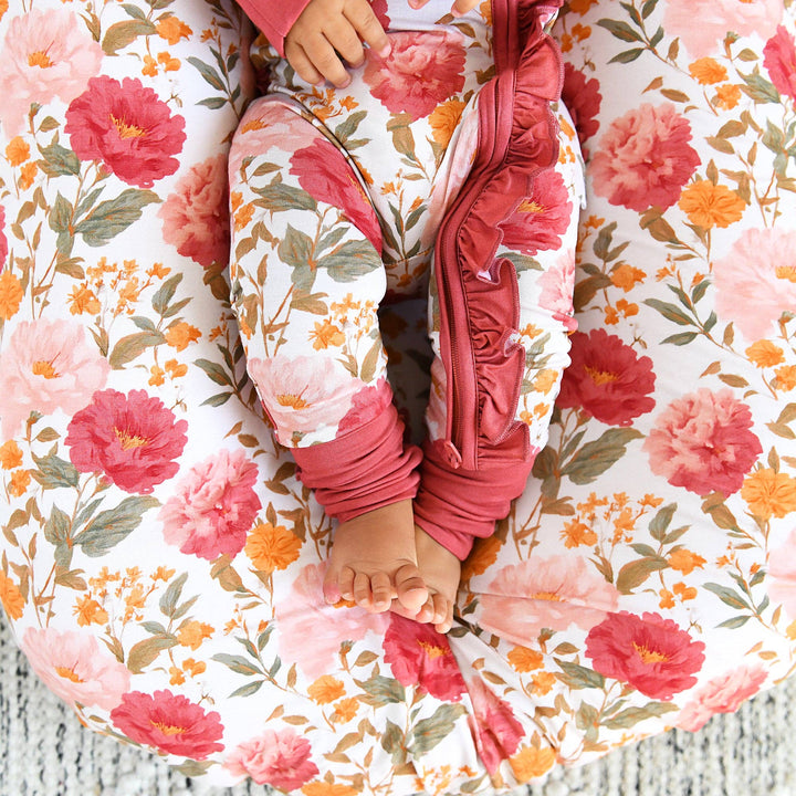Gigi &amp; Max Felicity Floral Bamboo Ruffle ZIP One Piece