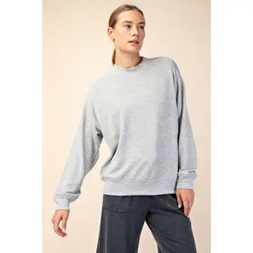 Butter Soft Scuba Mock Neck Sweatshirt