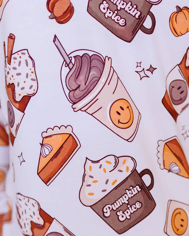 Pumpkin Spice Bamboo Baby Zip Romper | Fall Baby Outfit