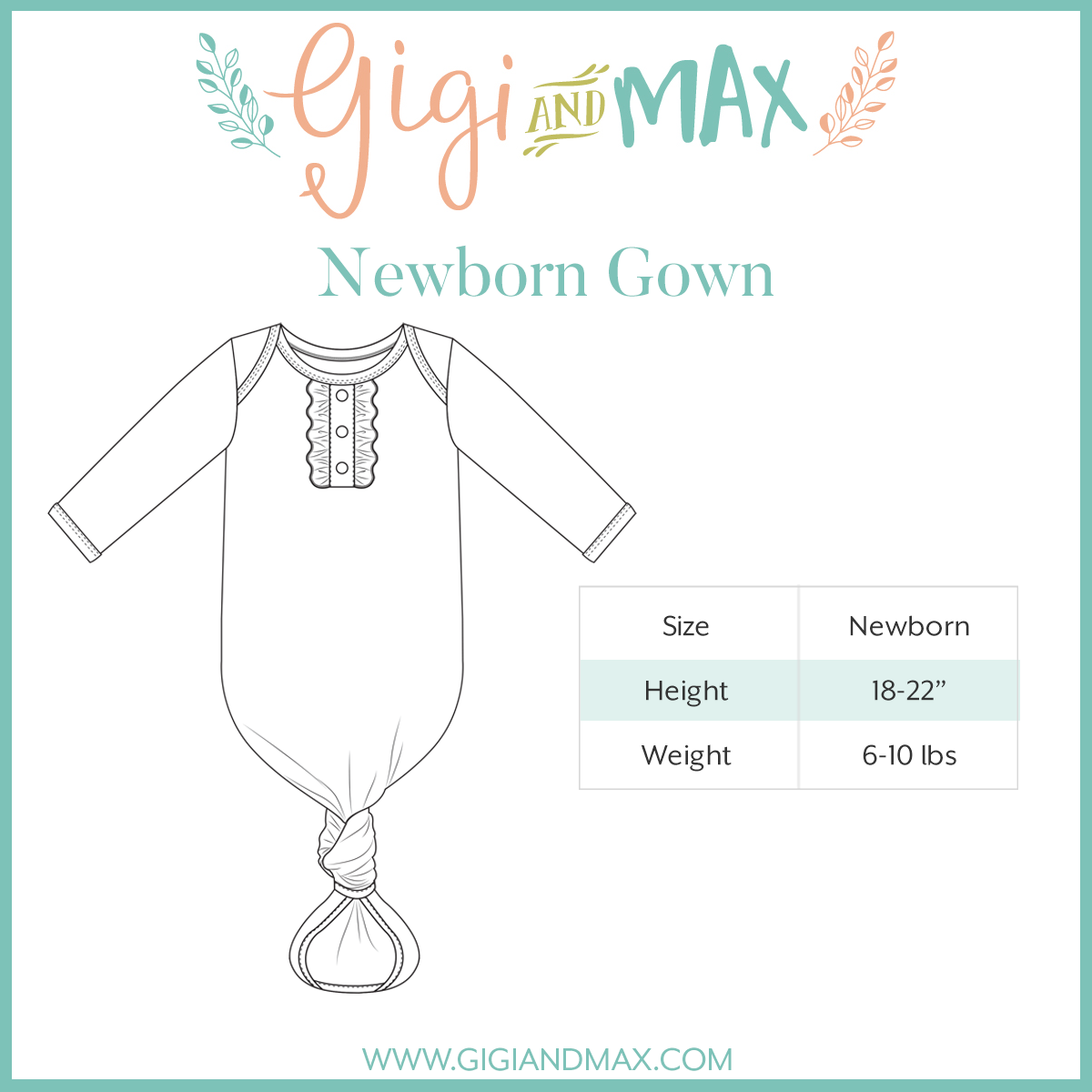 Tanner Gown Newborn Bamboo Farm Animals Going Home Outfit