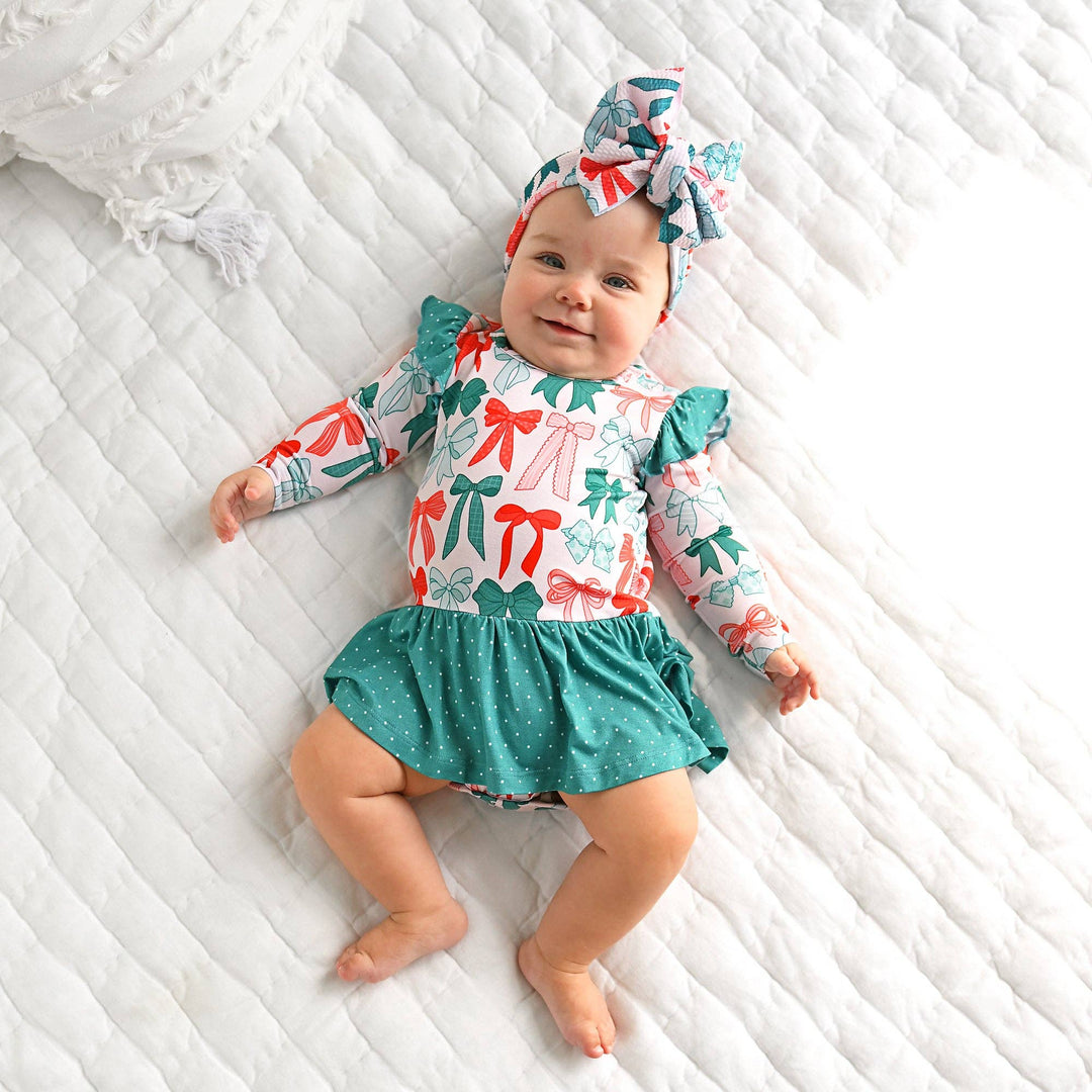Belle Bow HEADWRAP Christmas Baby Toddler Hair Accessory