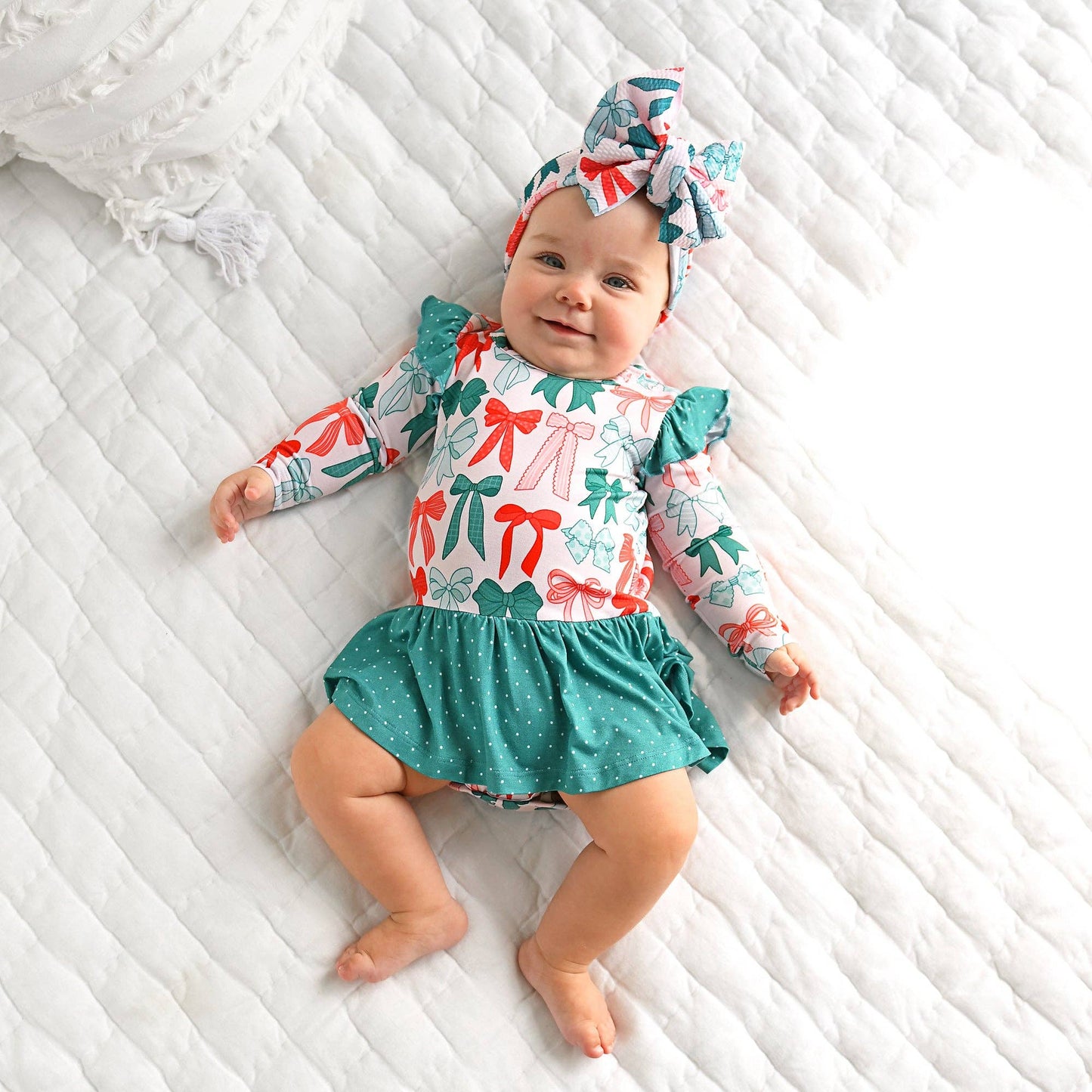 Belle Bow HEADWRAP Christmas Baby Toddler Hair Accessory