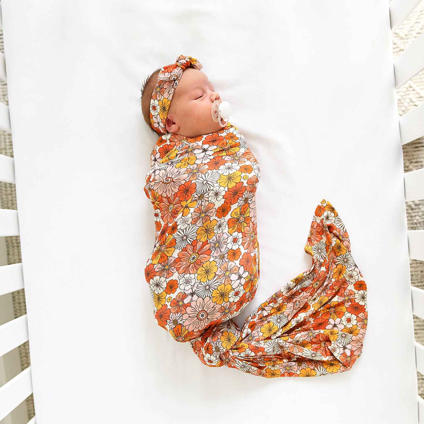 Louisa Swaddle Bamboo Newborn Baby Blanket