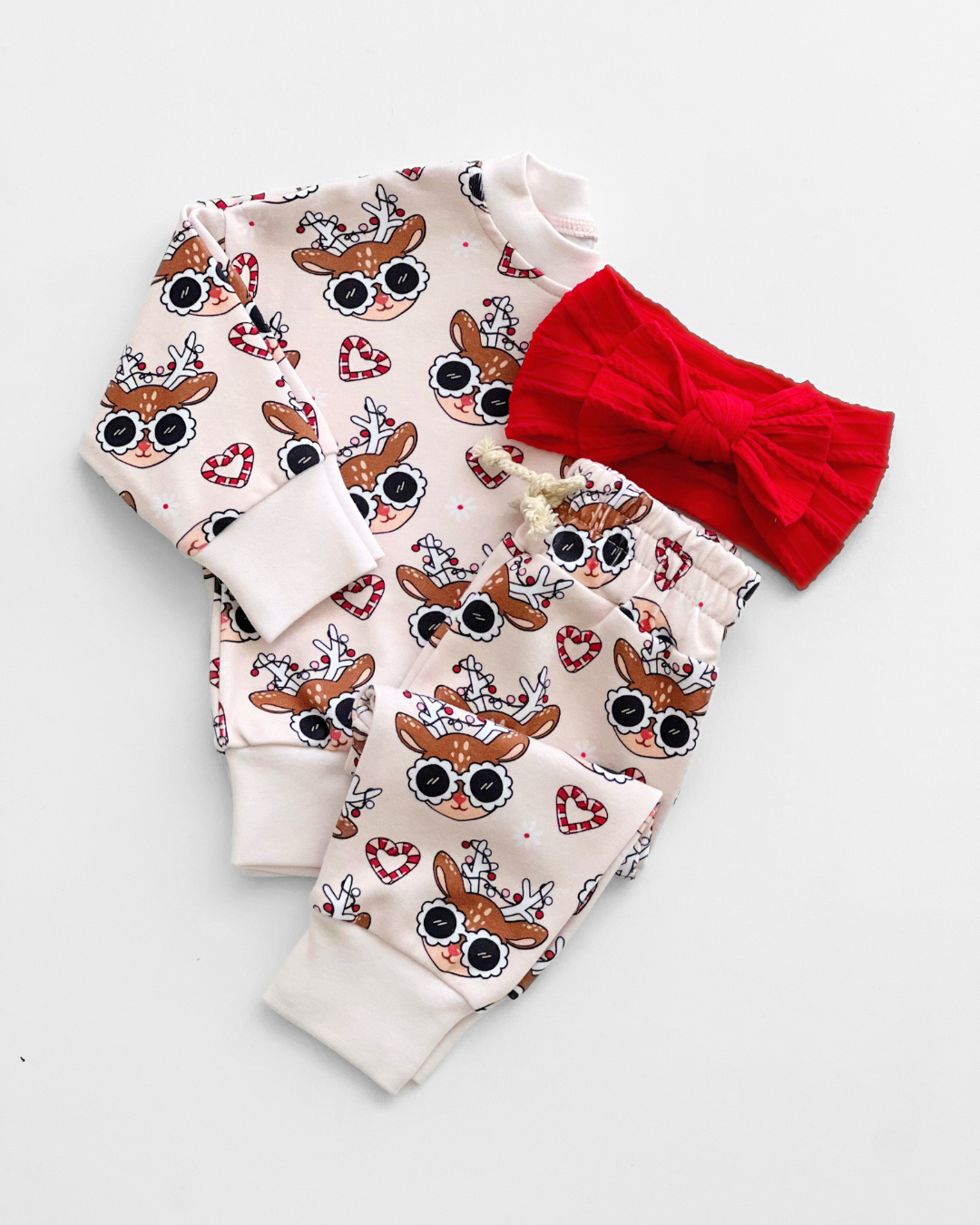 Christmas Baby & Kids Clothing Jogger Set |  Deer Holiday