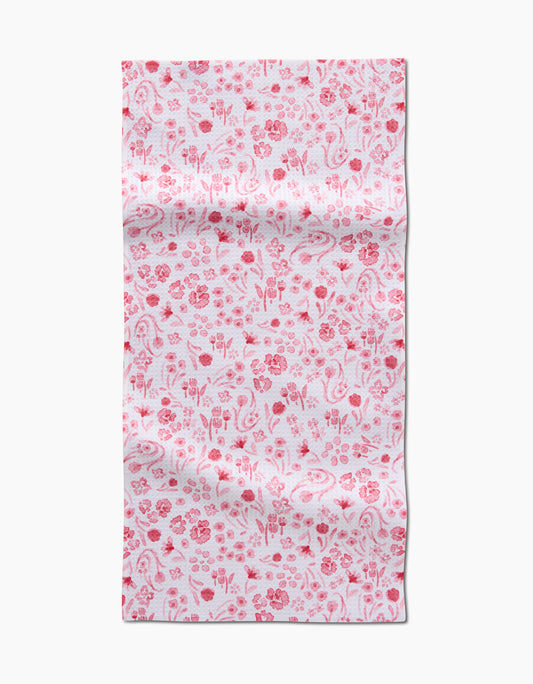 Water Floral Bar Towel