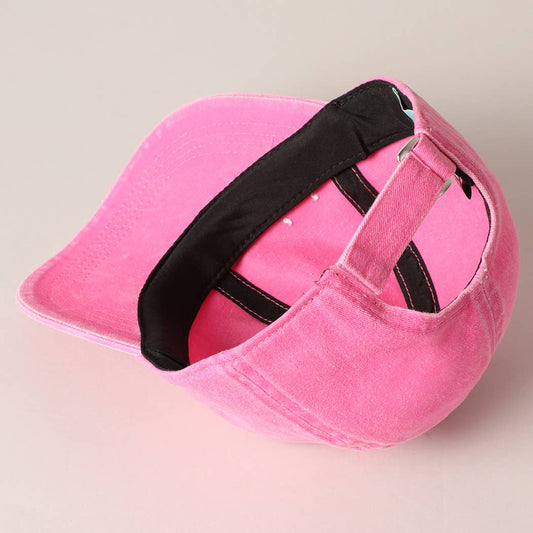 Kids Mini Embroidered Letters Baseball Cap