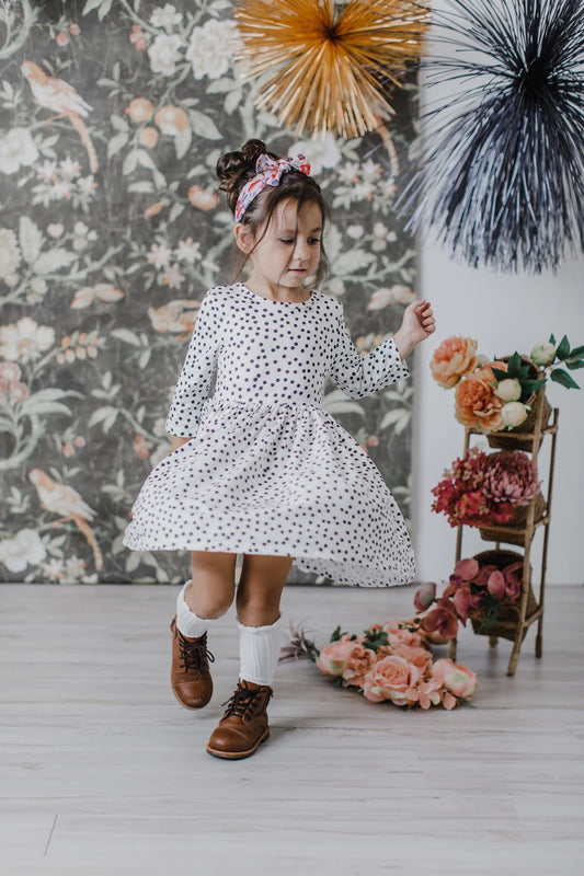 Scattered Dot Twirl Dress