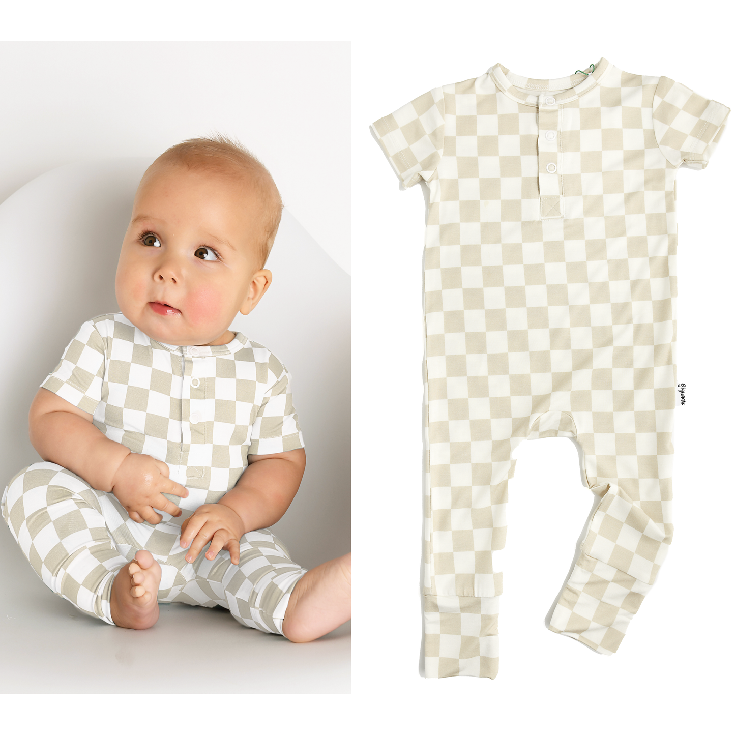 Bamboo Romper Boys Clothing Summer Baby Henley Oakley