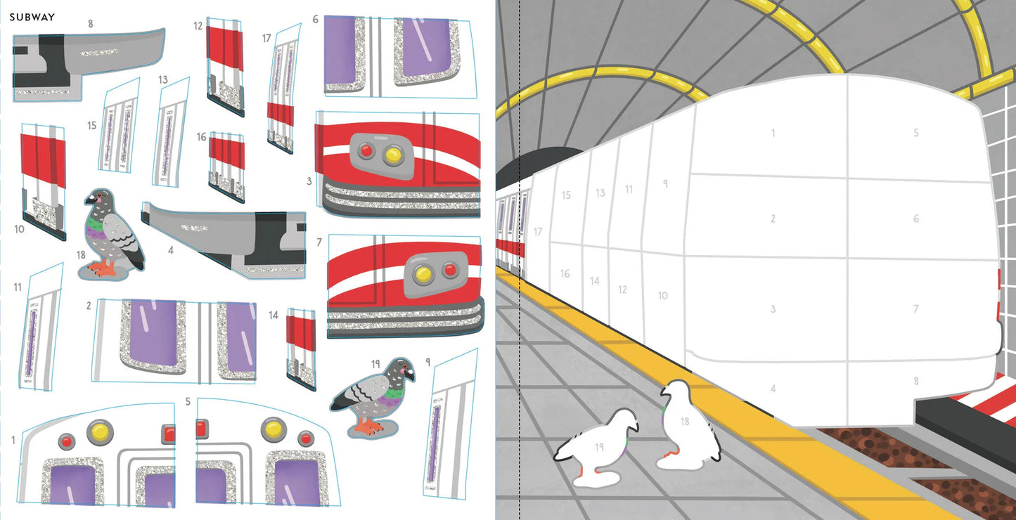 My First Color-By-Sticker Book -- 3 Versions!