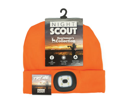 Night Scope Sportsman Rechargeable LED Beanie Open Stock