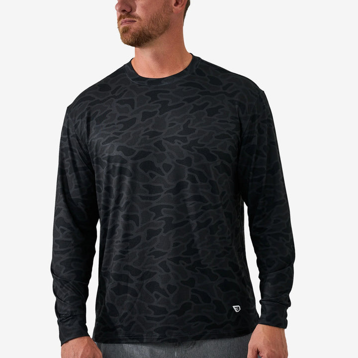 Burlebo Long Sleeve Go To Tee – Black Camo