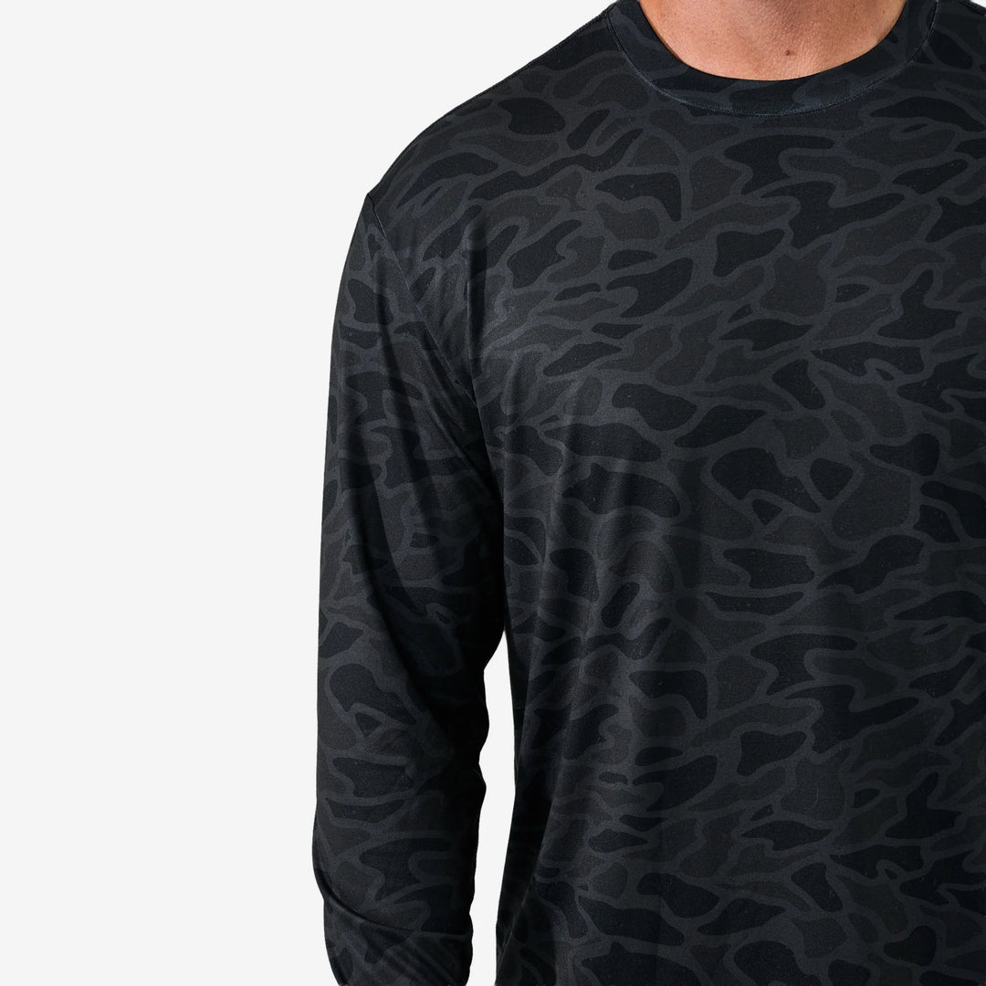 Burlebo Long Sleeve Go To Tee – Black Camo