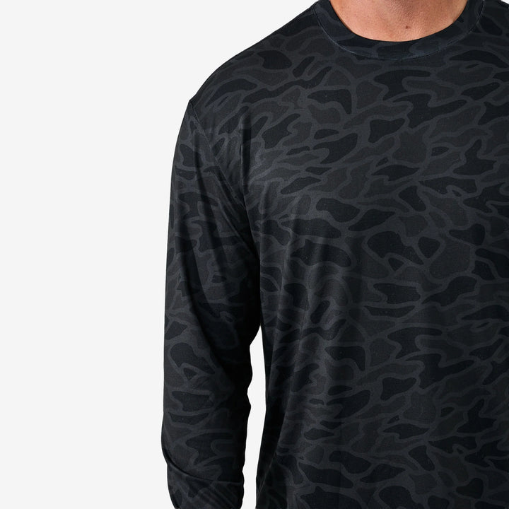 Burlebo Long Sleeve Go To Tee – Black Camo