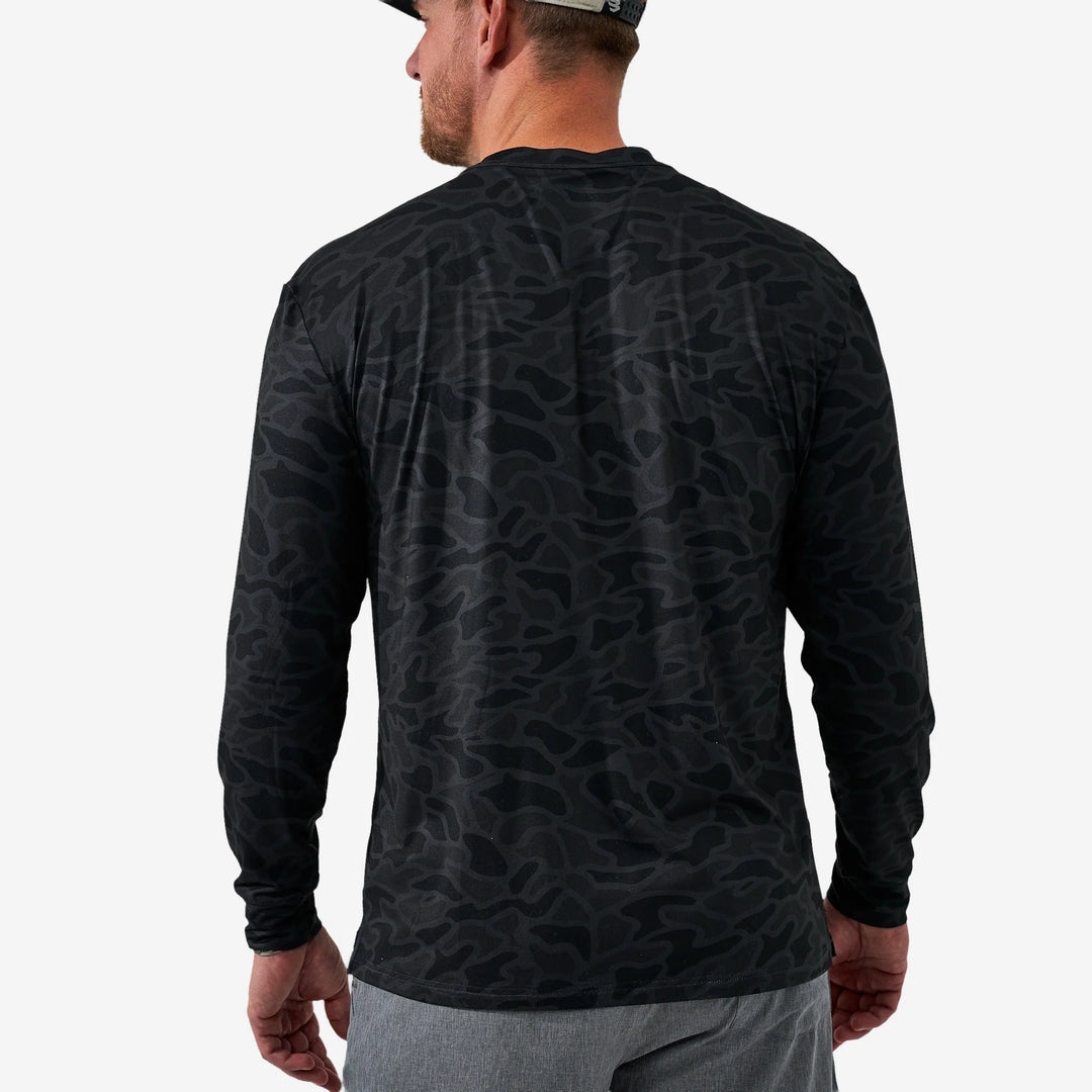 Burlebo Long Sleeve Go To Tee – Black Camo
