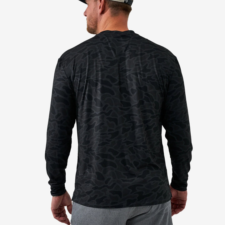 Burlebo Long Sleeve Go To Tee – Black Camo