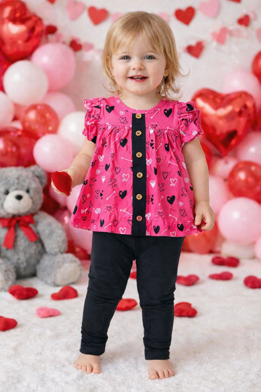 Valentines Peplum Set