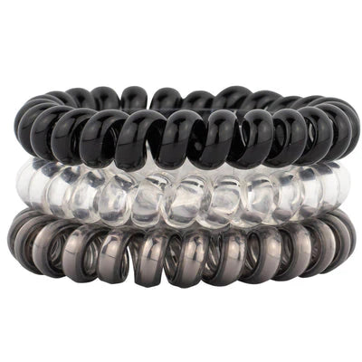 Coil Hair Ties Set – No Crease Spiral Hair Ties for Women &amp; Girls Standard Size