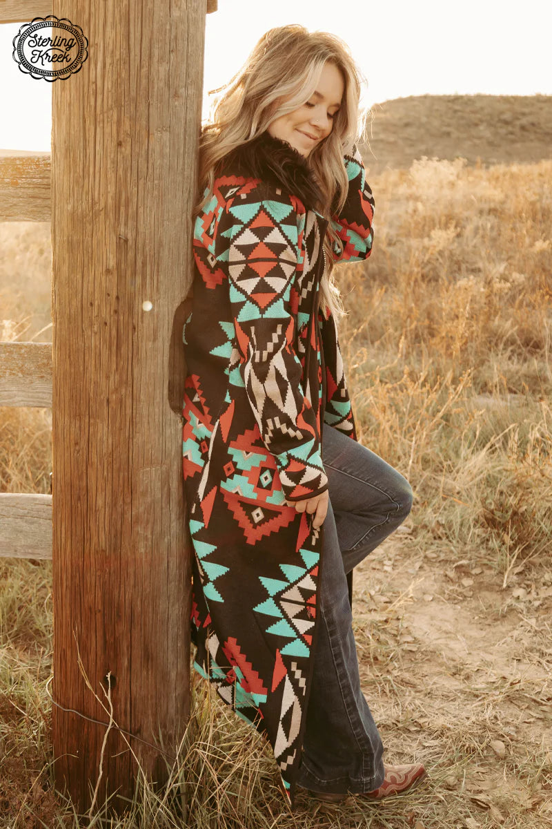 Azteca Knit Duster