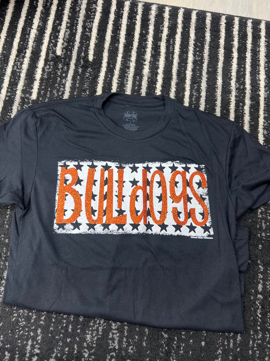 Bulldogs Glitter Star Tee