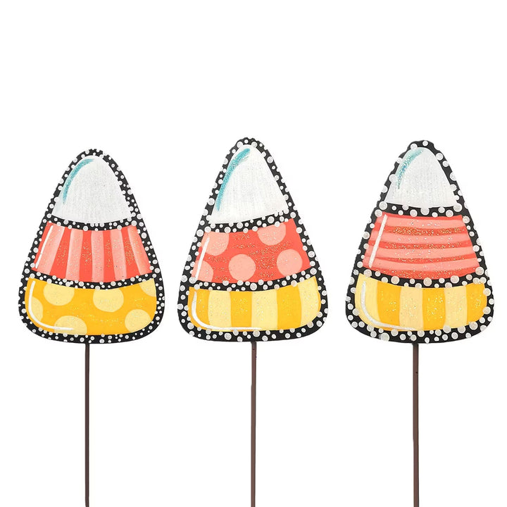 Round Top Whimsy Candy Corns – Set of 3