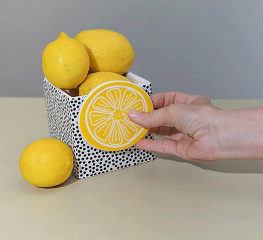 Happy Everything Black Small Dot Mini Nesting Cube – Interchangeable Attachment Home Décor