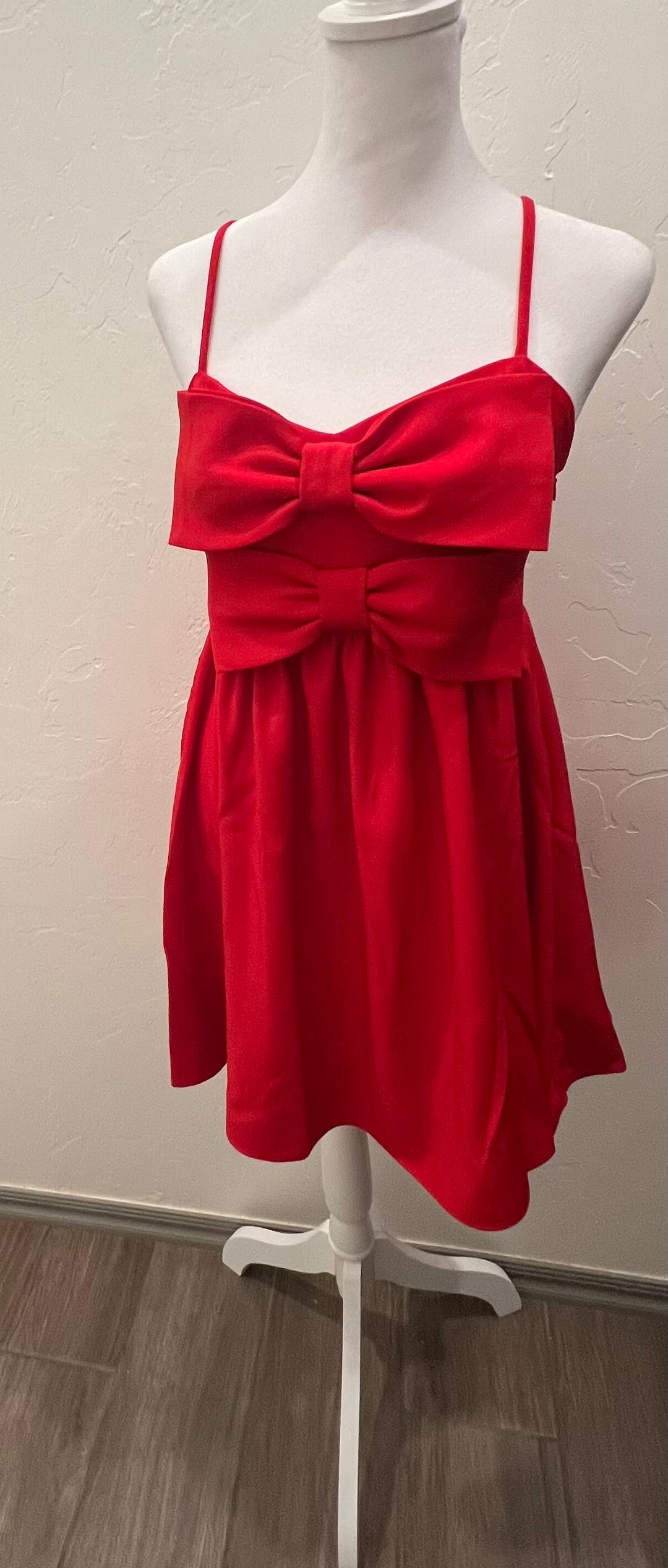 Bowed Up Red Dress