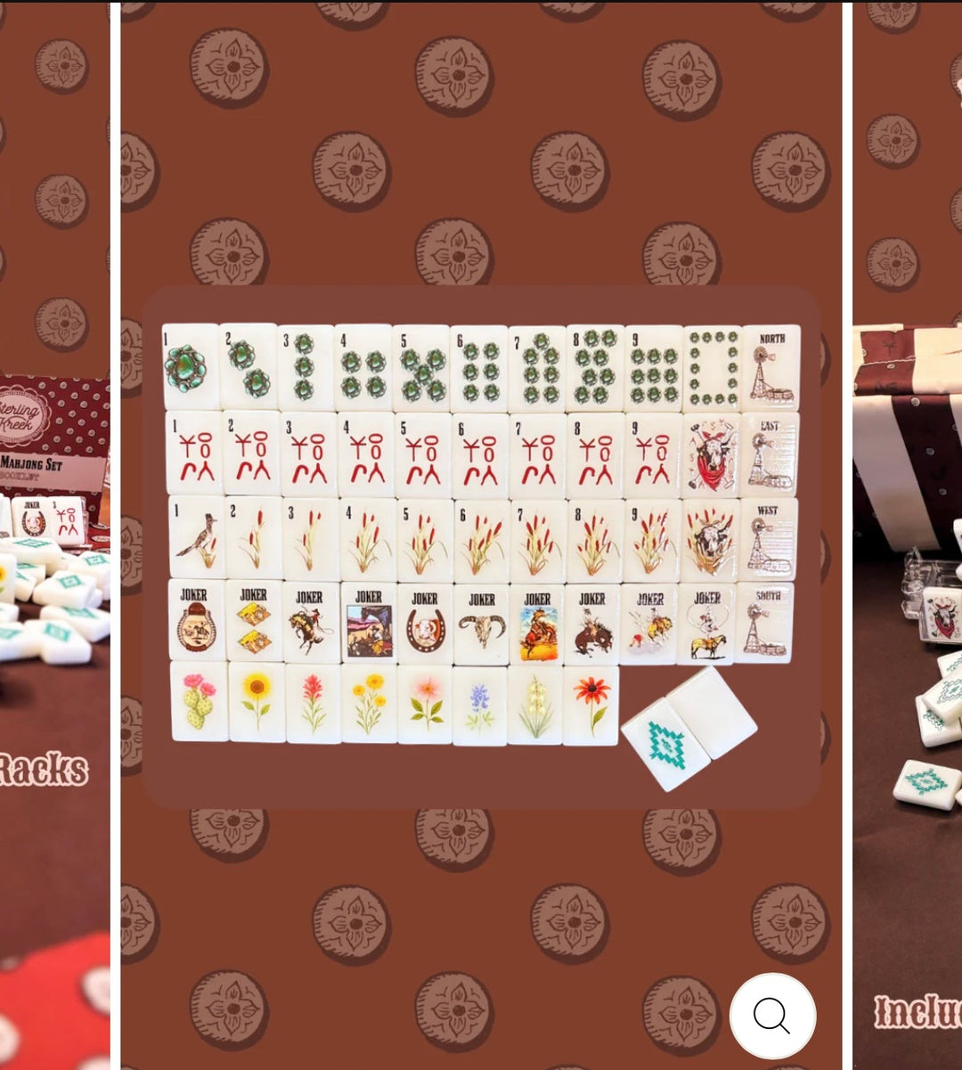 Western Mahjong Set | Boutique Game Night Gift