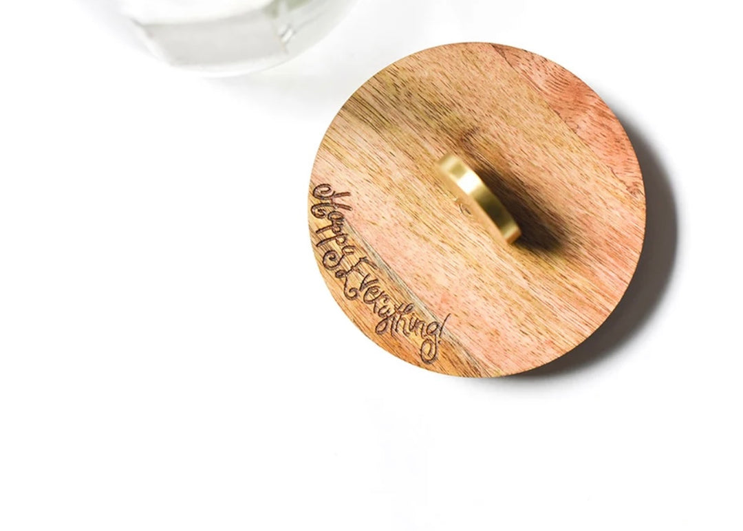 Happy Everything! Medium Wooden Lid Glass Jar