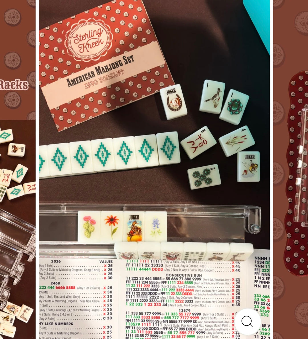 Western Mahjong Set | Boutique Game Night Gift