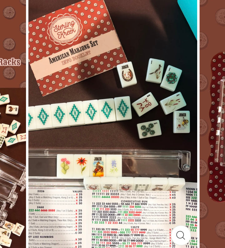 Western Mahjong Set | Boutique Game Night Gift