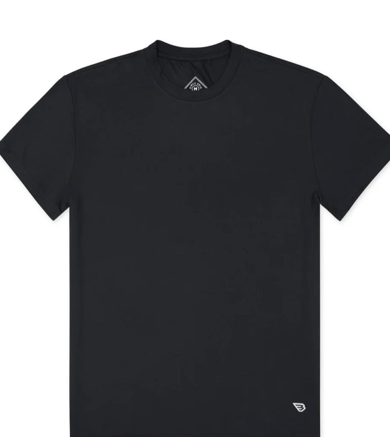 Burlebo Go-To Tee Gun Metal Gray | Ultra Soft Everyday Performance T-Shirt