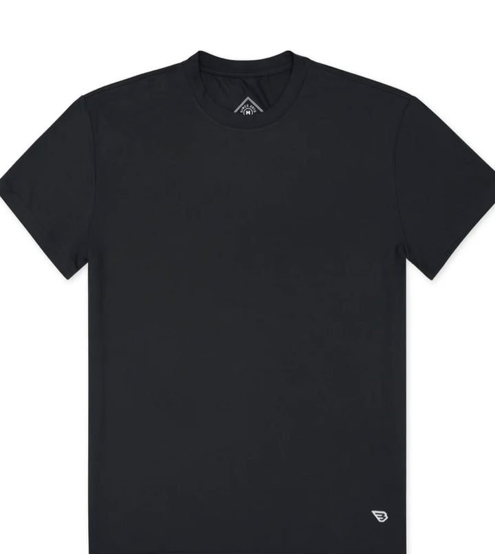 Burlebo Go-To Tee Gun Metal Gray | Ultra Soft Everyday Performance T-Shirt